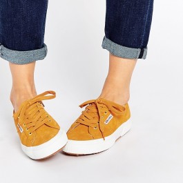 Superga Tan Suede Plimsoll Trainers