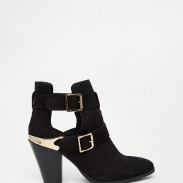 Suede Western Ankle Boots