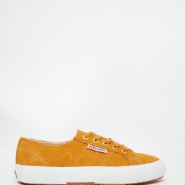 Superga Tan Suede Plimsoll Trainers